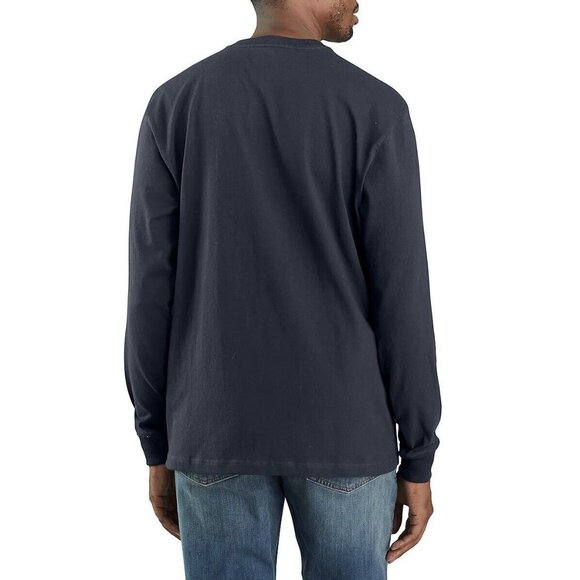Carhartt Loose Fit Heavyweight Long-Sleeve Logo Graphic T-Shirt Large Tall - Picture 2 of 10